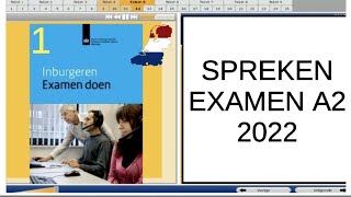 INBURGEREN SPREKEN EXAMEN A2 OEFENEXAMEN VRAGEN EN ANTWOORDEN 3 [upl. by Wivinia]