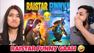 Raistars most funny Gaali Moments ever🤣 HeadPhones Must 😈  Garena Free Fire Reaction [upl. by Niatirb]