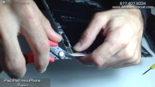 iPad Screen Replacement  Grinding And Repairing The Dented Bent Aluminum [upl. by Buerger]