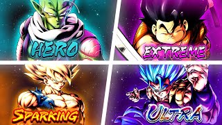 Using ONE of EVERY Rarity in Dragon Ball LEGENDS PvP [upl. by Ardnuas]