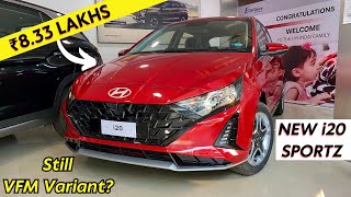 Ab mid Variant mein aur bhi safety ❤️ ₹ 833 Lakhs  Hyundai i20 Sportz Facelift 2023 [upl. by Coady]