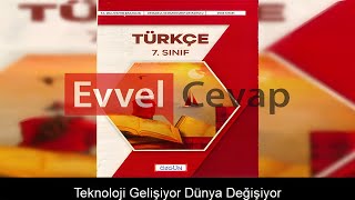 Teknoloji Gelişiyor Dünya Değişiyor Metni Etkinlik Cevapları 7 Sınıf Türkçe [upl. by Hesoj]