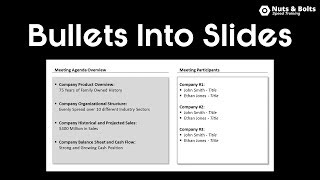 Turn PowerPoint Bullet Points into Slides Outline View Trick [upl. by Paton]