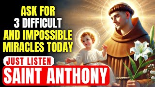 🔴 POWERFUL PRAYER TO RECEIVE AN URGENT MIRACLE  SAINT ANTHONY [upl. by Tolecnal]