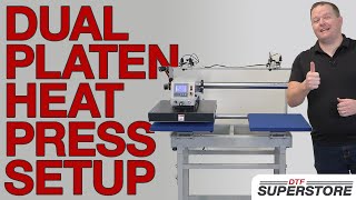 Dual Platen Heat Press Setup  DTF Superstore [upl. by Nas]