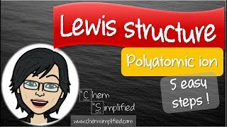 How to draw Lewis structures for polyatomic ion  Dr K [upl. by Carol-Jean376]