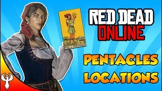 Red Dead Online  ALL Pentacles Tarot Card Locations for Cycles 46 Collector [upl. by Hoeve525]