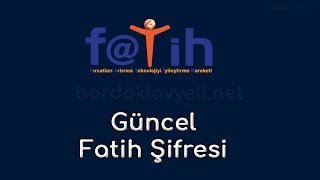 FATİH ŞİFRE NEDİR FATİH AĞINA BAĞLANMA 2024 [upl. by Ennyletak588]