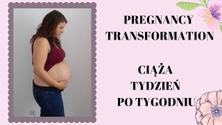 CIĄŻA TYDZIEŃ PO TYGODNIU PREGNANCY TRANSFORMATION Week By Week 1640 [upl. by Akima]