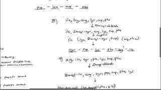 Biochemistry Protein sequencing problems 2 [upl. by Annael]