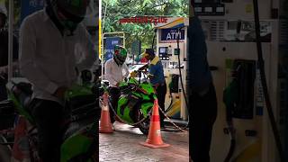 Kawasaki Ninja Zx10r petrol full 🔥  kawasaki viralvideo zx10r publicreaction ninjazx10rlover [upl. by Aileve240]