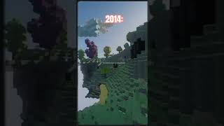 ✨ Minecraft Nostalgia Aether Dimension  2014 vs 2022 [upl. by Iznil]