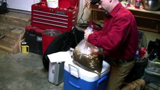 Brining amp smoking a turkey with the Brinkmann Gourmet Electric Smoker [upl. by Alica]