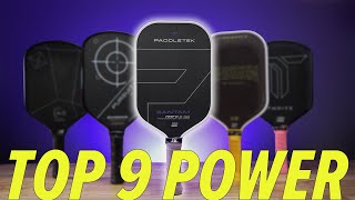 my TOP 9 POWER PADDLES that are currently USAP approved not Joola GEN 3 [upl. by Kalb]