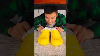 Crocs Foam Prank Level 1000 🐊🤣 ShoeSwitch [upl. by Oiramad100]