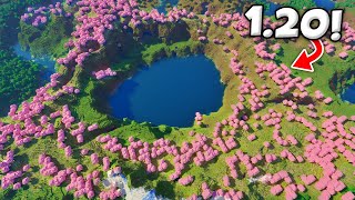 GREAT Minecraft 120 CHERRY BLOSSOM amp STRONGHOLD Seed [upl. by Dyson]