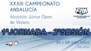 NATACIÓN – CAMPEONATO DE ANDALUCÍA ABSOLUTO DE VERANO  TEMPORADA 2324 – VIERNES TARDE [upl. by Adnopoz]