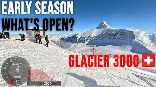 4K Skiing Glacier 3000 Early Season  Whats Open Diablerets Vaud Switzerland GoPro HERO11 [upl. by Julie103]