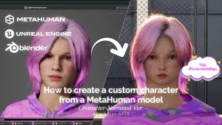 CharacterNarrated Ver How to create a custom character from a MetaHuman model  TechTips 0006 [upl. by Eked]