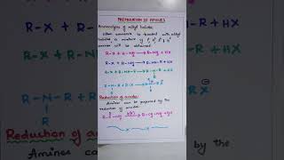 PREPARATION OF AMINES BY AMMONOLYSIS OF ALKYL HYALIDES AND REDUCTION OF AMIDES BSc Second year [upl. by Legna]