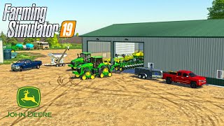 MILLENNIAL FARMS SPRING PLANTING SET UP  ROLEPLAY FARMING SIMULATOR 2019 [upl. by Ennairek]