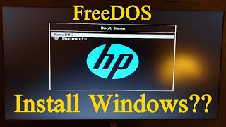 Install Windows on FreeDOS Laptop [upl. by Epilif319]