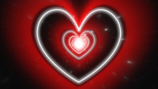 Heart Background ❤️ Heart Tunnel Background  Red Background Video Effects HD backgroundlights [upl. by Aiel613]