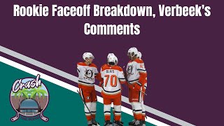 Rookie Faceoff Breakdown Verbeeks Comments [upl. by Hellene253]