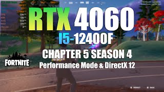 RTX 4060  I5 12400F  Fortnite  All Settings Tested [upl. by Akeimat852]