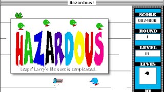 Lets Play Hazardous  Arcadestyle Platformer for Vintage Macs [upl. by Miharba523]