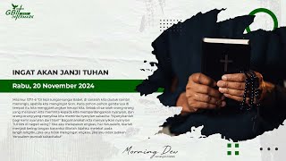 INGAT AKAN JANJI TUHAN  MORNING DEW  RENUNGAN HARIAN [upl. by Ivek]