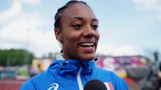 Larissa Iapichino ITA after Qualification of the Long Jump [upl. by Canotas]