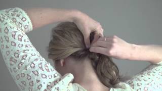 Real Simple Bridal Hair Tutorial Video Swept to the Side with a Twist [upl. by Tiffie]