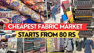 Fabric Market In Mumbai  Jaipuri Kalamkari Chikankari Starts  80 Rs  Shantidoot Cloth Market [upl. by Yliah609]