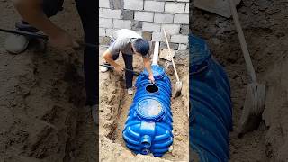 Septic tank installation process construction [upl. by Pooi]