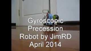 Gyroscopic Precession Robot Version 2 [upl. by Corny]