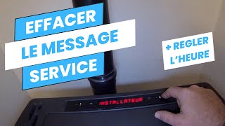 Comment régler lheure et effacer le message Service sur un poele à pellet Superior [upl. by Nemad]