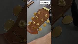 Restring an Ovation guitar with me guitar guitarshop timelapse ovation restring [upl. by Shakti]