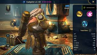 Raid Shadow Legends Hero Showcase Cudgeler lv 60 [upl. by Gwendolen88]