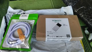 Unboxing and Initial review of ROMOSS KC12 POWER BANKTECH REVIEWSRAMVELOFFICIALVLOG [upl. by Jowett]