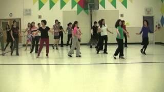 Nanping Evening Bell 南屏晚鐘 Line Dance  March 29 2012mp4 [upl. by Bunnie]