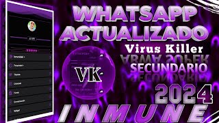 VIRUS KILLERWHATSAPP INMUNE ACTUALIZADO 2024   supper imune antivirus whatsapp mods 2024 [upl. by Cash334]