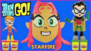 TEEN TITANS GO GIANT PLAY DOH SURPRISE EGG STARFIRE [upl. by Corinne595]