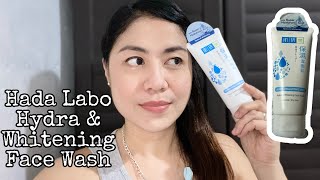 How to use Hada Labo Hydra amp Whitening Face Wash  Tips Product Review I Momshie Vlogs [upl. by Ciro582]