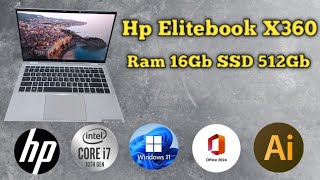 hp Elitebook x360 Core i7 Generation 10th ram 16gb SSD 512gb touchscreen [upl. by Annij]