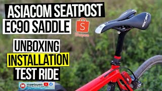 EC90 Saddle Asiacom Seatpost Carbon maetsuen [upl. by Tiffanie716]