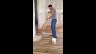 How to apply waterbased finish on hardwood floors [upl. by Zita]