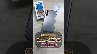 Samsung Galaxy M35 5G Thunder Grey Unboxing  Amazon First Sale Unit  Rs15999 [upl. by Dorcus]