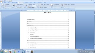 Cara Membuat Daftar Isi Otomatis Mudah FULL OTOMATIS [upl. by Lagas]