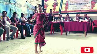 Badal barsha bijuli💃sawan ko pani cover dance makhabu naya basti samaj ko 3rd barsik samaroha [upl. by Court]